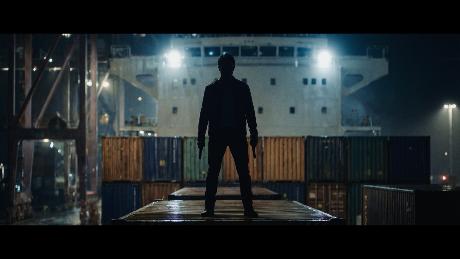 Lilla London — armed figure in Gothenburg harbour